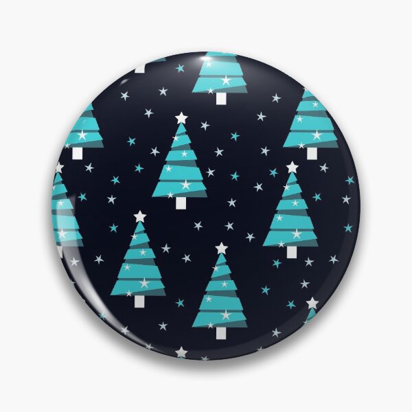 Item preview, Christmas Trees in Shades of Blue designed and sold by madtoyman.