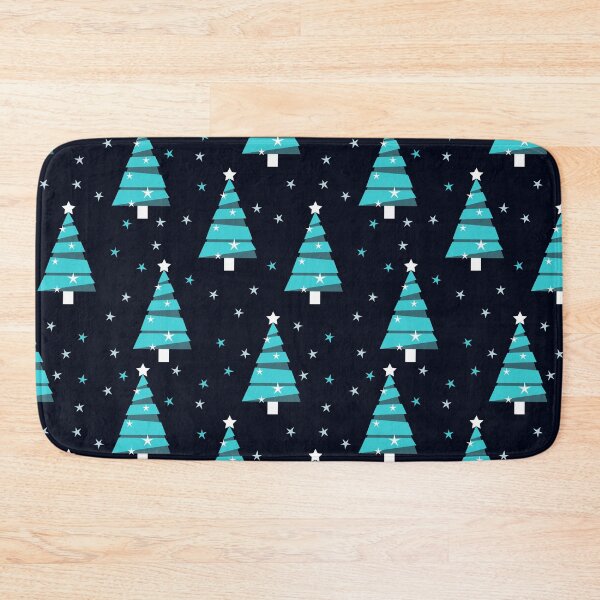 Item preview, Christmas Trees in Shades of Blue designed and sold by madtoyman.