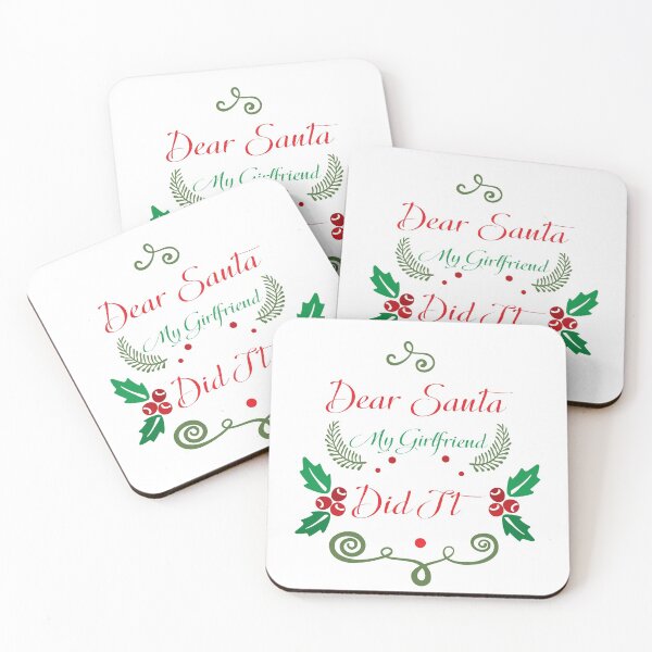 Item preview, Dear Santa My Girlfriend Did It designed and sold by KinRow.