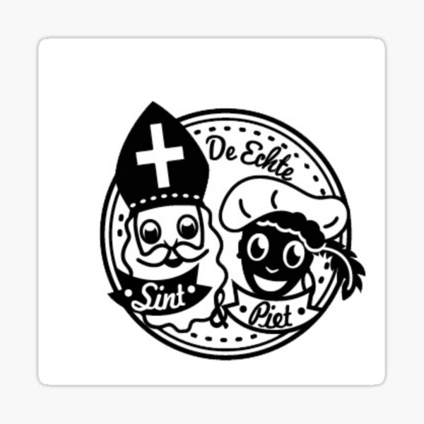 erts marmeren schaak De Echte Sint & Piet" Sticker for Sale by captaincoconut | Redbubble