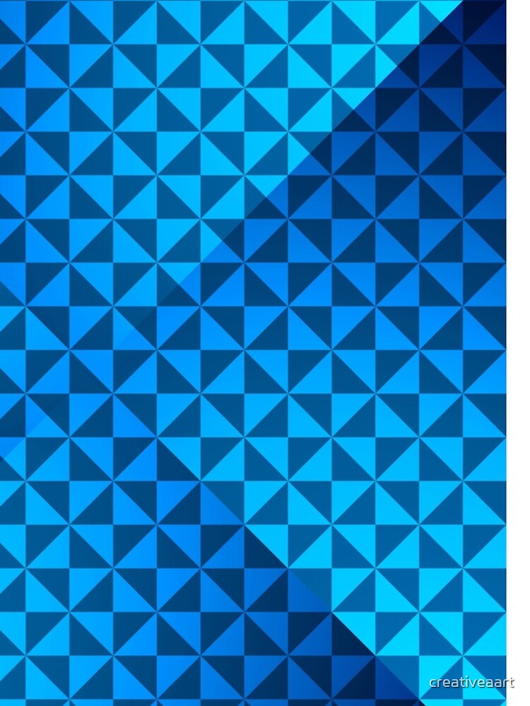 Thumbnail 4 of 4, iPhone Case, creative blue triangular pattern designed and sold by creativeaart.