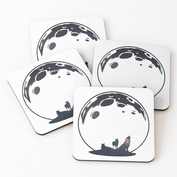 Item preview, Wolves Moon Space Art designed and sold by zeliche mohammed.