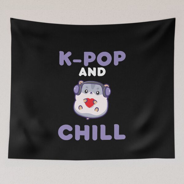Item preview, K-Pop and Chill Kawaii Hamster - Korea Pop Music designed and sold by Lenny Stahl.