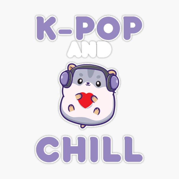 k-pop k pop kpop et chill cadeau de musique coréenne' Autocollant