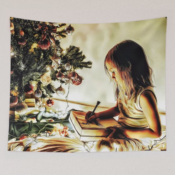 Item preview, Little Girl Drawing by Tree designed and sold by RitaMaye.