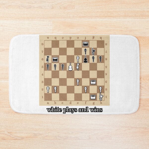Item preview, White plays and wins designed and sold by Xdelacra.