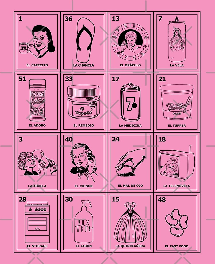 Loteria Mexicana - Abuela Mexican Loteria Art - Regalo Para Abuela