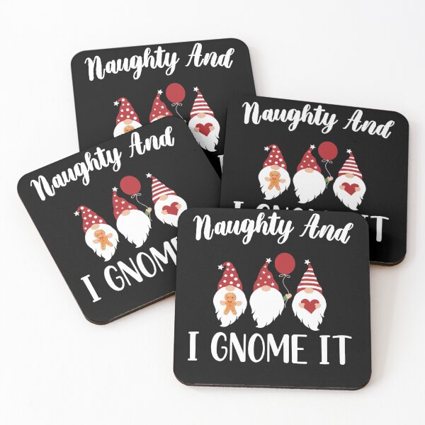 Item preview, Naughty And I Gnome It / Funny Pajama Christmas Gnomes / Christmas Three Buffalo Plaid Gnomes designed and sold by Run to Creations.