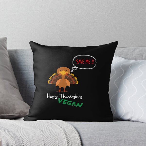Item preview, Happy Vegan Thanksgiving Save the turkey - Save Me Turkey design illustration  designed and sold by MerchSpot.