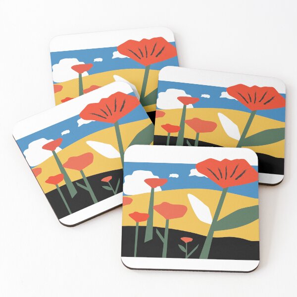 Item preview, road poppies designed and sold by LeoBarreraT.