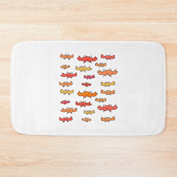 Item preview, Cute and Colorful Crab Pattern (white) designed and sold by Davey's Designs.