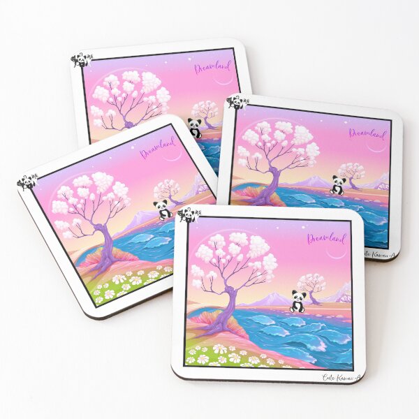 Item preview, Dreamland - featuring Happy Panda. By Cute Kawaii Art. designed and sold by CuteKawaiiArt.