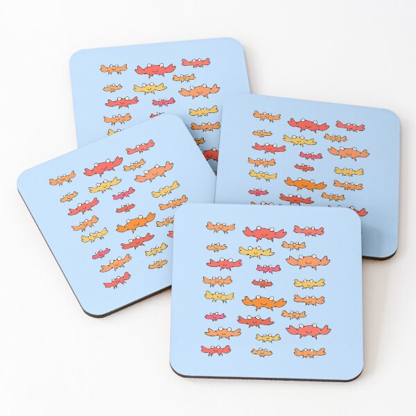 Item preview, Cute and Colorful Crab Pattern (baby blue) designed and sold by Davey's Designs.