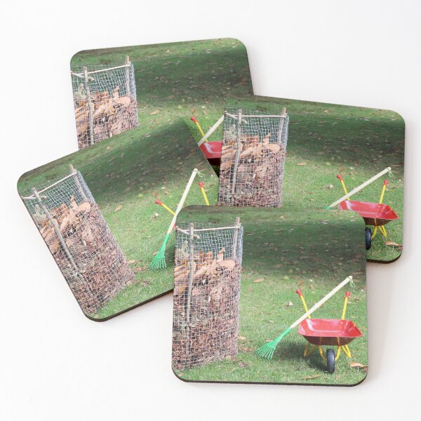 Item preview, Raked leaves and leaf bin designed and sold by pinkal.