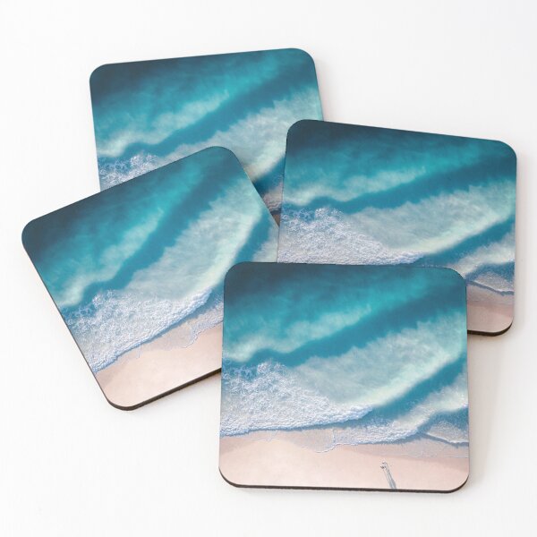 Item preview, BEACH ARRIAL VIEW - BLUE OCEAN WAVES designed and sold by 8G.