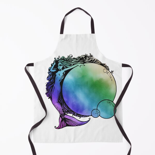 Item preview, Little mermaid bubble 1_white designed and sold by DrStickerManiac.