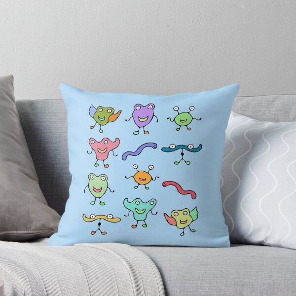 Item preview, Cute and Colorful Monster Pattern (baby blue) designed and sold by Davey's Designs.