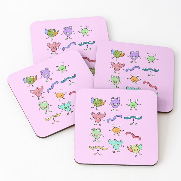 Item preview, Cute and Colorful Monster Pattern (pink) designed and sold by Davey's Designs.