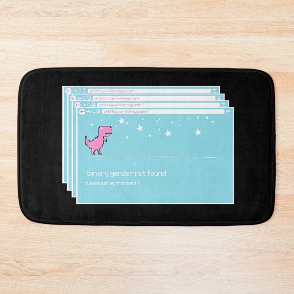 Item preview, "Binary gender not found" No Internet Dino designed and sold by campfiredesigns.