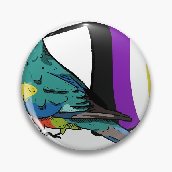 Item preview, Pride parrots - non-binary mulga parrot designed and sold by RossMakesArt.