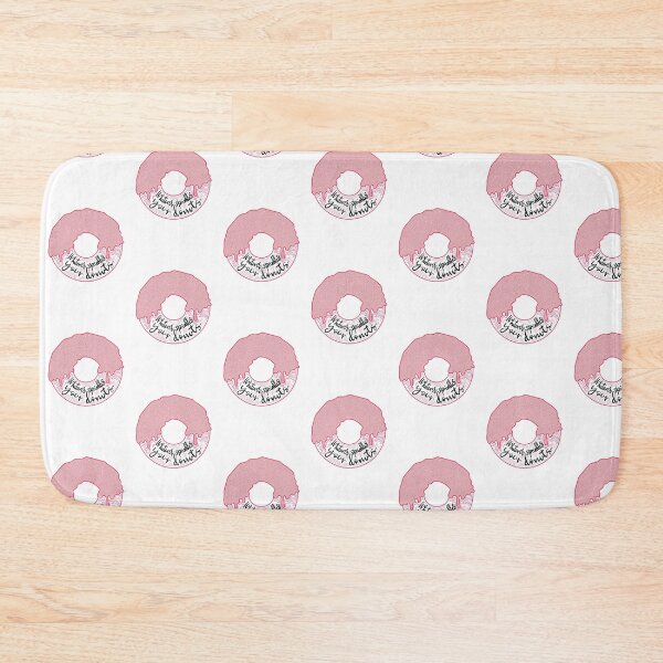 Item preview,  Whatever sprinkles your donuts, cute line illustration with sweet donut dessert in pink and black designed and sold by Laura Ioana V.