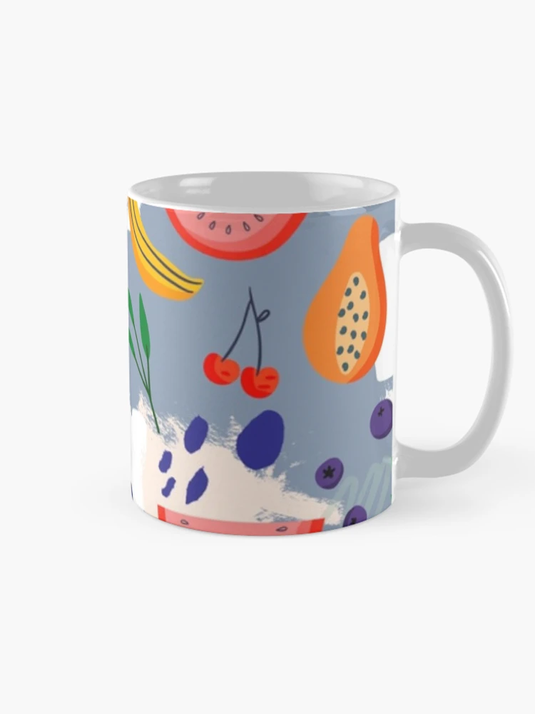 Thumbnail 3 of 6, Coffee Mug, Fruit Pattern designed and sold by RheanaDesigns.