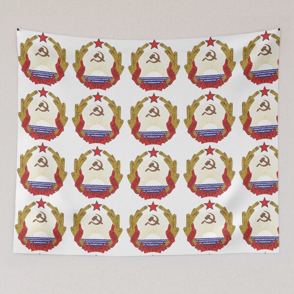 Item preview, Latvian SSR coat of arms / Герб Латвийской ССР designed and sold by Mishkie.