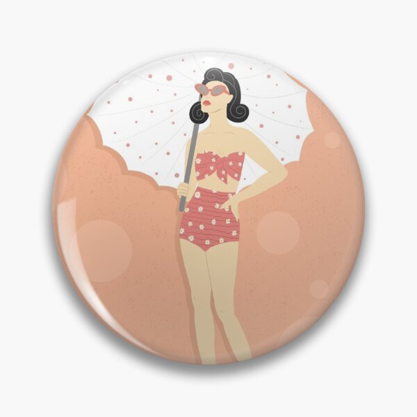 Artikelvorschau, 50er Jahre Sommer Pin Up Girl im Vintage-Stil entworfen und verkauft von Lisa Malkin.
