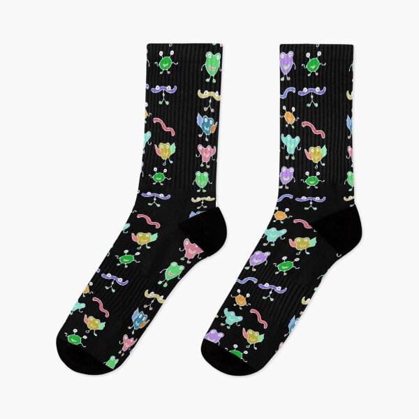 Item preview, Cute and Colorful Monster Pattern (black) designed and sold by Davey's Designs.