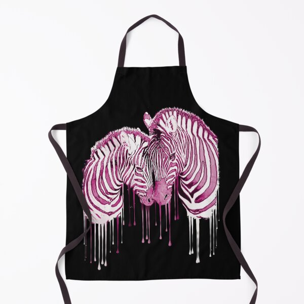 Item preview, pink watercolor zebra, paint raimbow color designed and sold by Collagedream.