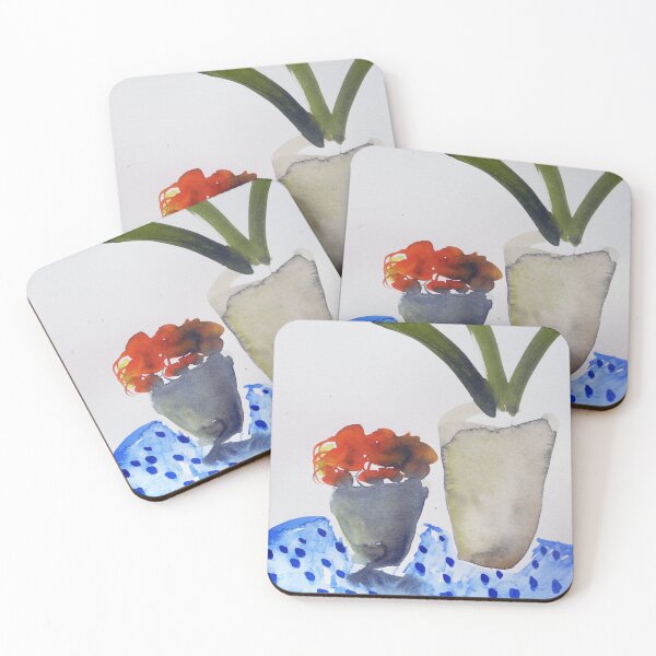 Item preview, Blue table, watercolour designed and sold by Edith Dora Rey.