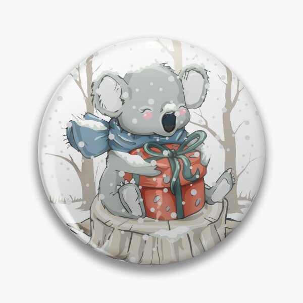 Artikelvorschau, Baby Netter schöner Australien-Koalabär im Holztier im warmen Winterschnee Frohe Weihnachten Entzückendes süßes Geschenk entworfen und verkauft von MiscelChr.