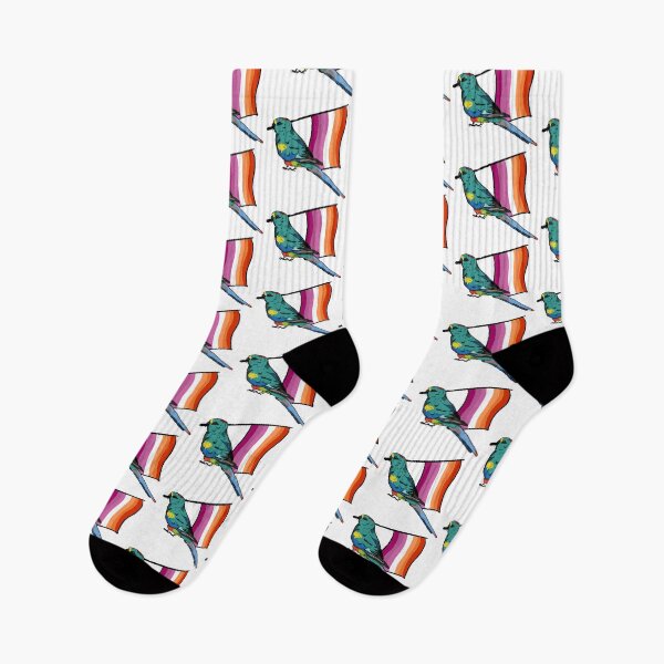 Item preview, Pride parrots - lesbian mulga parrot designed and sold by RossMakesArt.