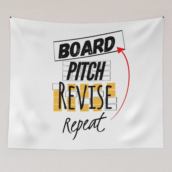 Item preview, Board Pitch Revise Repeat designed and sold by theboardartist.