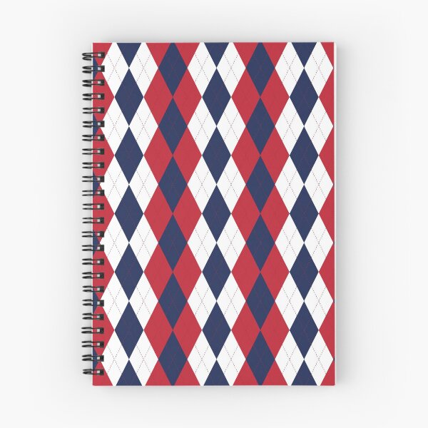 Item preview, Red White and Blue Patriotic Plaid Diamond Argyle Stitch Pattern designed and sold by hobrath.