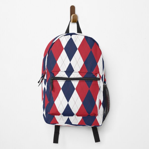 Item preview, Red White and Blue Patriotic Plaid Diamond Argyle Stitch Pattern designed and sold by hobrath.
