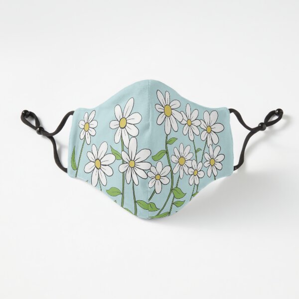 Blue Daisies Fitted 3-Layer
