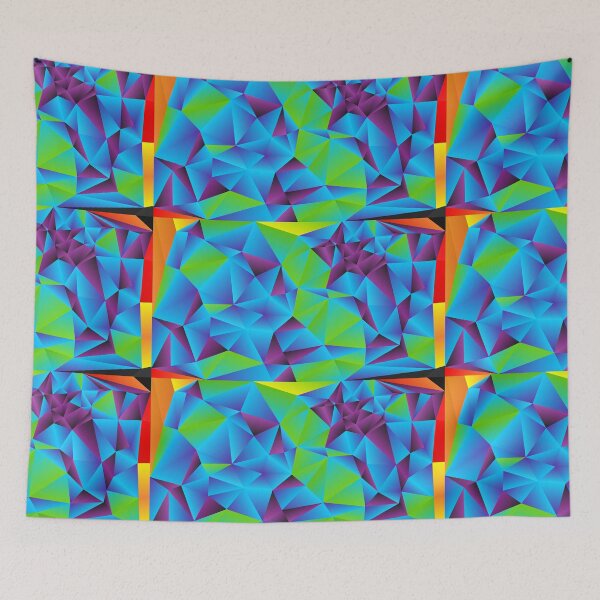 Item preview, Geometric Design - Blue and Green designed and sold by Obitez.
