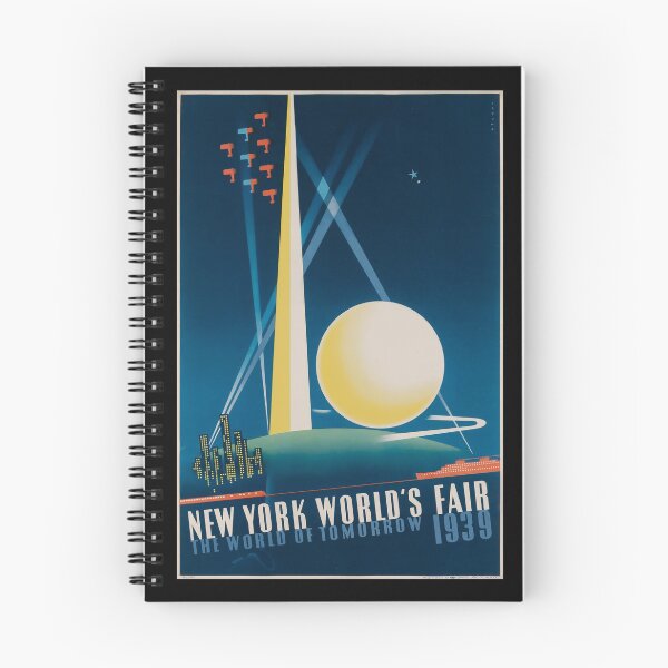 Item preview, retro classic 1939 New York Worlds Fair poster designed and sold by CorasPosters.