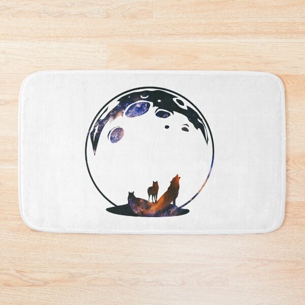 Item preview, Wolves Moon Galaxy Art designed and sold by zeliche mohammed.