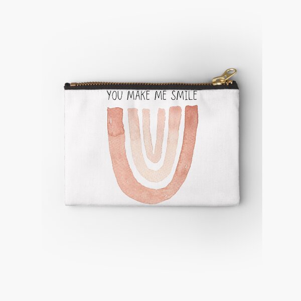 Item preview, You make me smile. Upside down watercolour rainbow and black, handwritten text (capitals) designed and sold by JellyBeenzz.