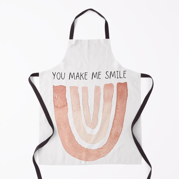 Item preview, You make me smile. Upside down watercolour rainbow and black, handwritten text (capitals) designed and sold by JellyBeenzz.