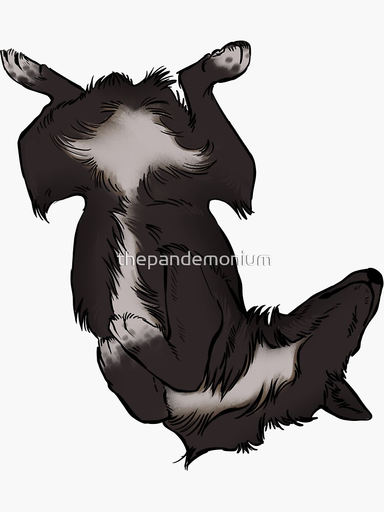 Thumbnail 3 of 3, Sticker, Border Collie designed and sold by thepandemonium.