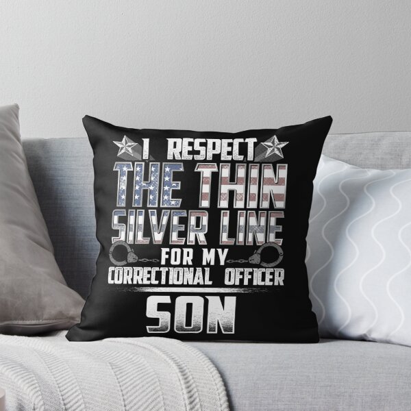 Item preview, Son Thin Silver Line Correctional Officer designed and sold by wheedesign.