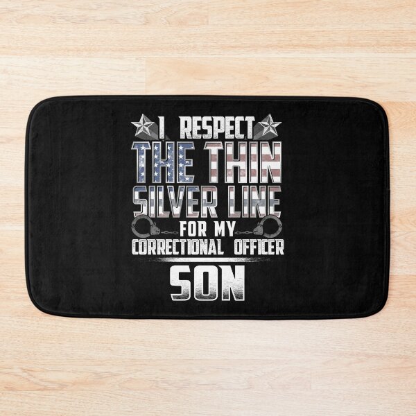 Item preview, Son Thin Silver Line Correctional Officer designed and sold by wheedesign.
