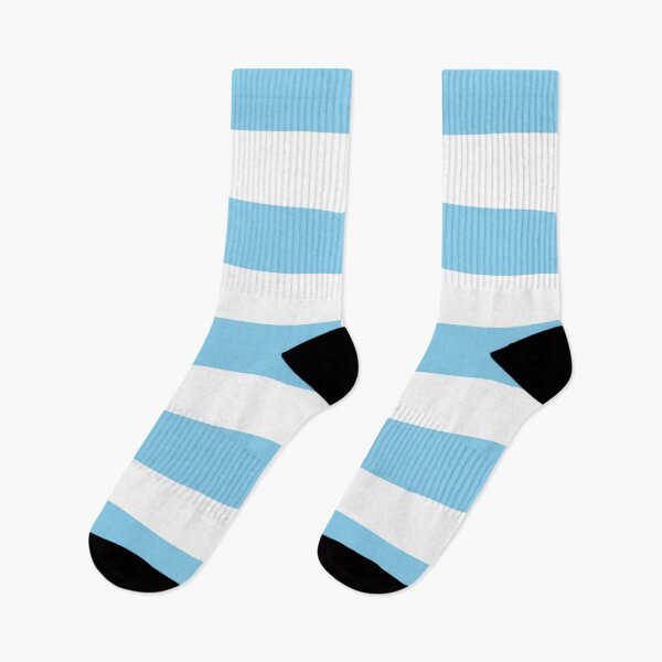 Item preview, Medium BABY BLUE and WHITE Horizontal STRIPES designed and sold by RachelMacht.