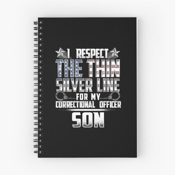 Item preview, Son Thin Silver Line Correctional Officer designed and sold by wheedesign.