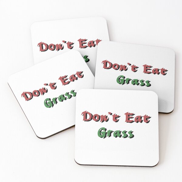Item preview, Dont eat grass 1-white  designed and sold by DrStickerManiac.