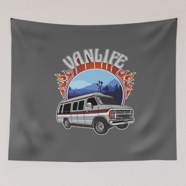Item preview, Nighttime Van Life in Joshua Tree designed and sold by theredteacup.