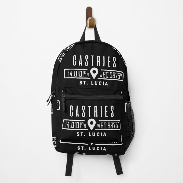 Item preview, Castries St Lucia GPS Location Coordinates designed and sold by IdentiTee Studios.
